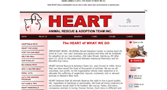 Desktop Screenshot of heartforanimals.org